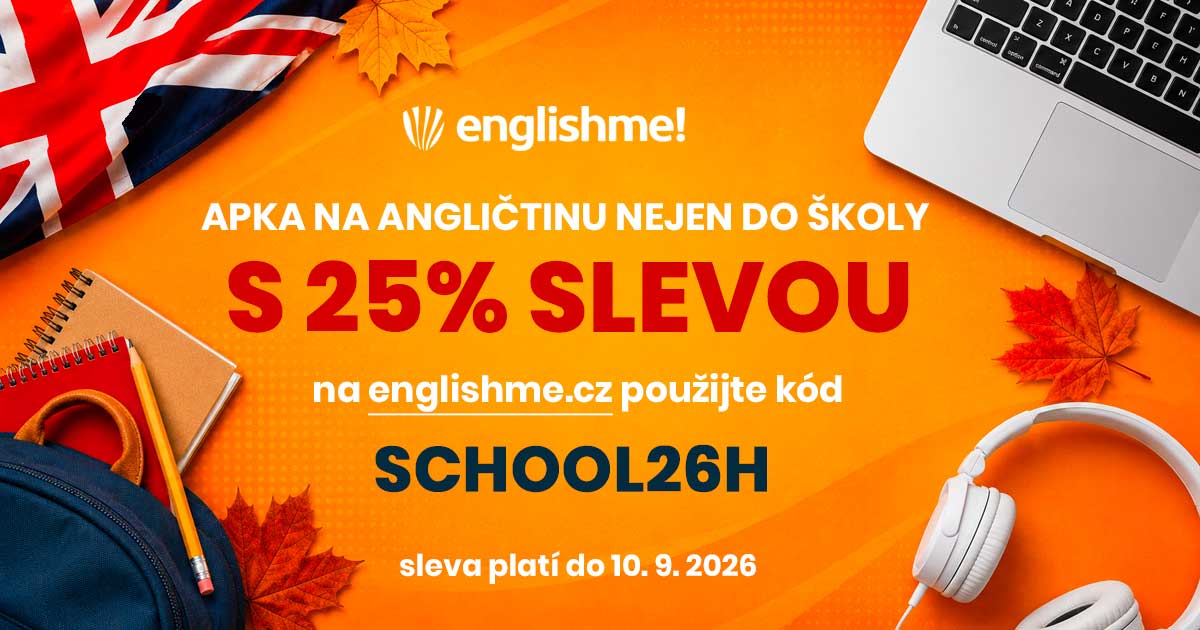 Online angličtina od autorů Help for English nyní se slevou 25 %! Online angličtina od autorů Help for English nyní se slevou 25 %!