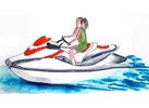 jet skiing